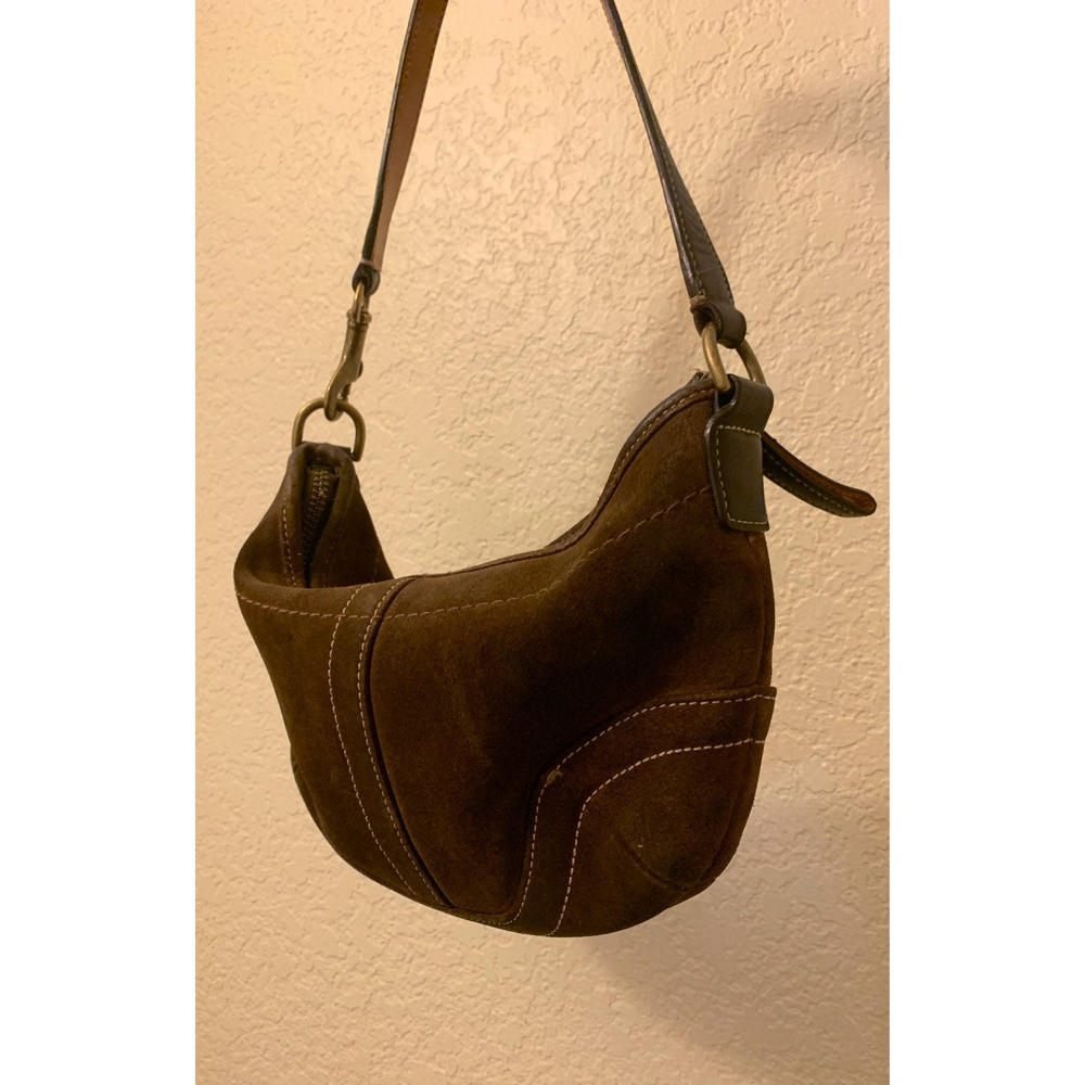 Coach Brown Suede SOHO Mini Bag